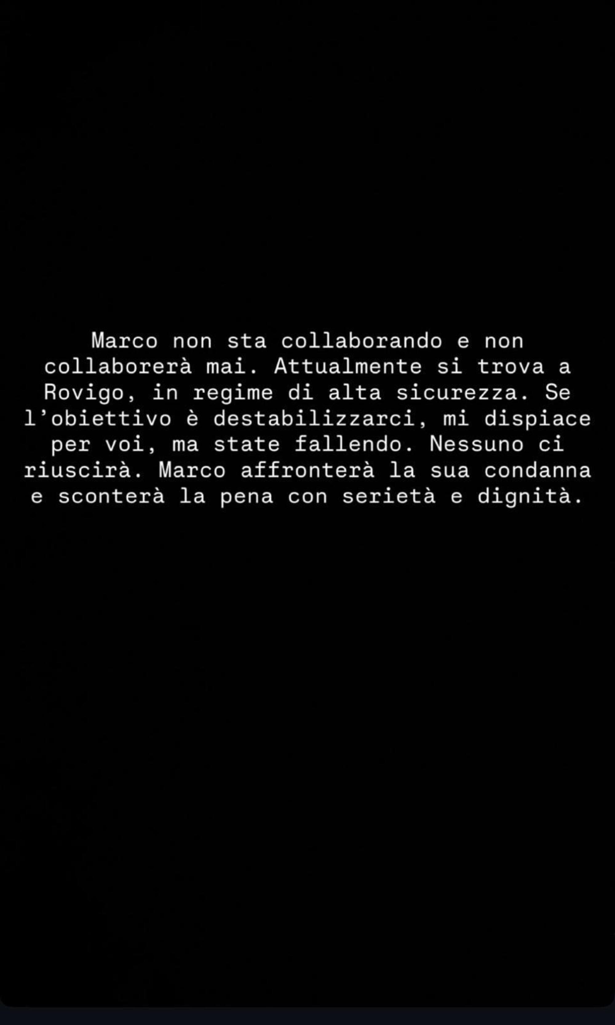 La storia Instagram di Aurora Simoncini