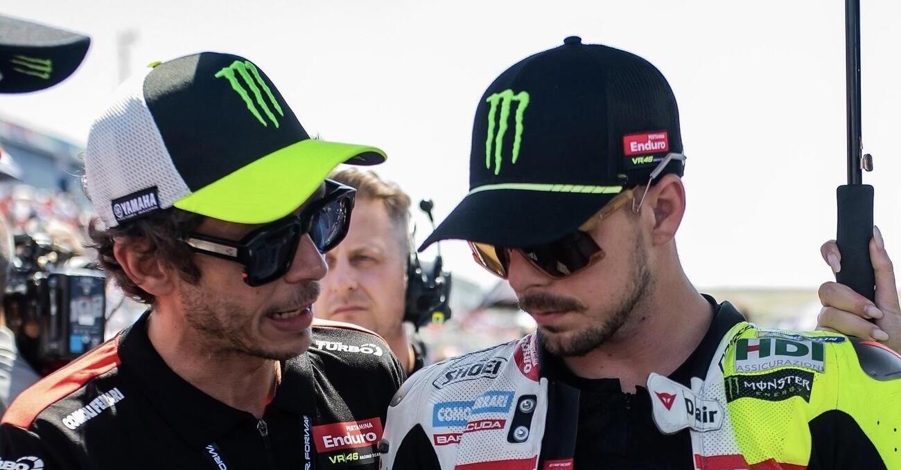 Ok, ma l&rsquo;avete vista la testata alla Zidane con cui Valentino Rossi ha &ldquo;insegnato il mestiere&rdquo; a Fabio Di Giannantonio?
