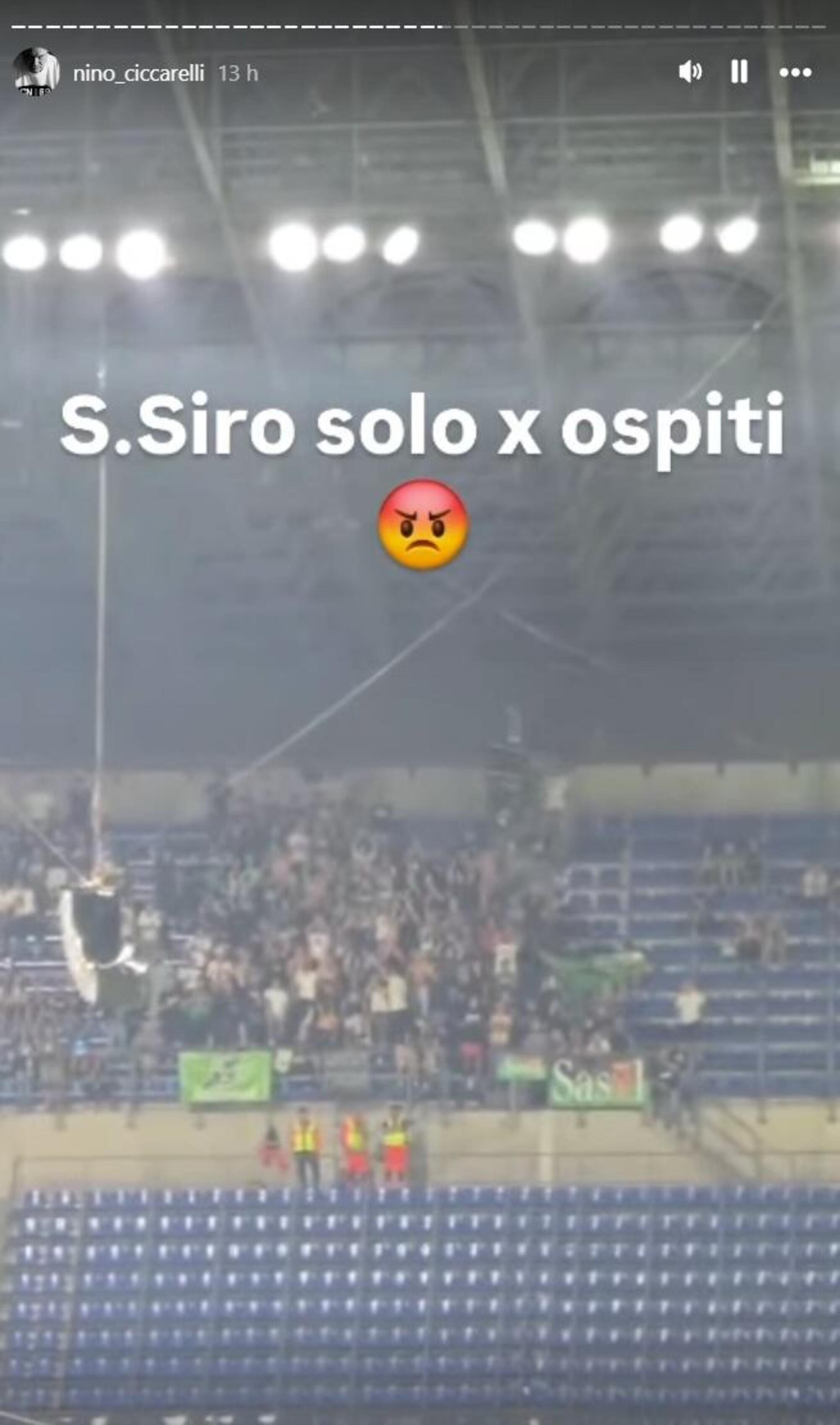 "San Siro solo per ospiti", per Nino Ceccarelli