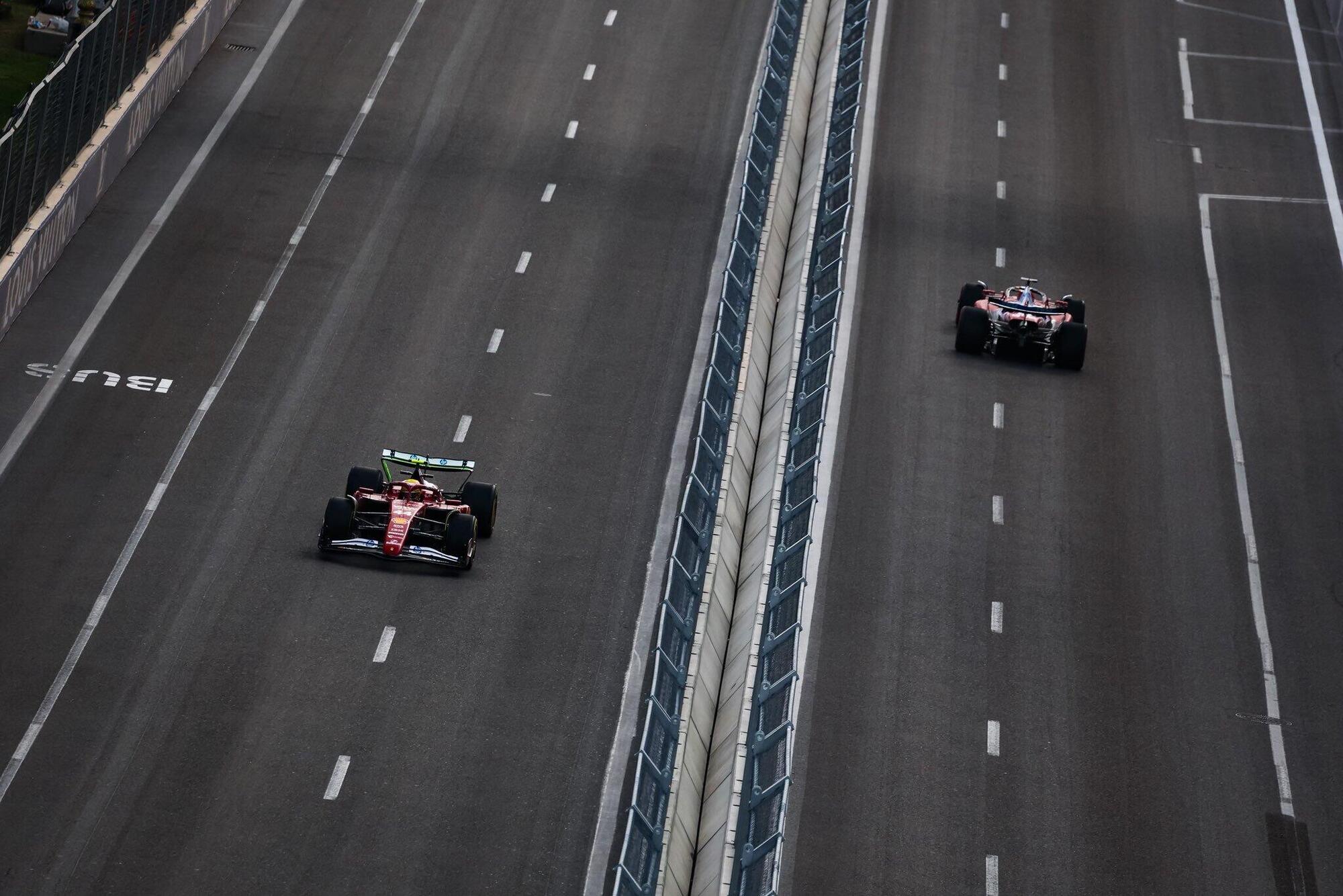 Ferrari Baku Lewis Hamilton Charles Leclerc