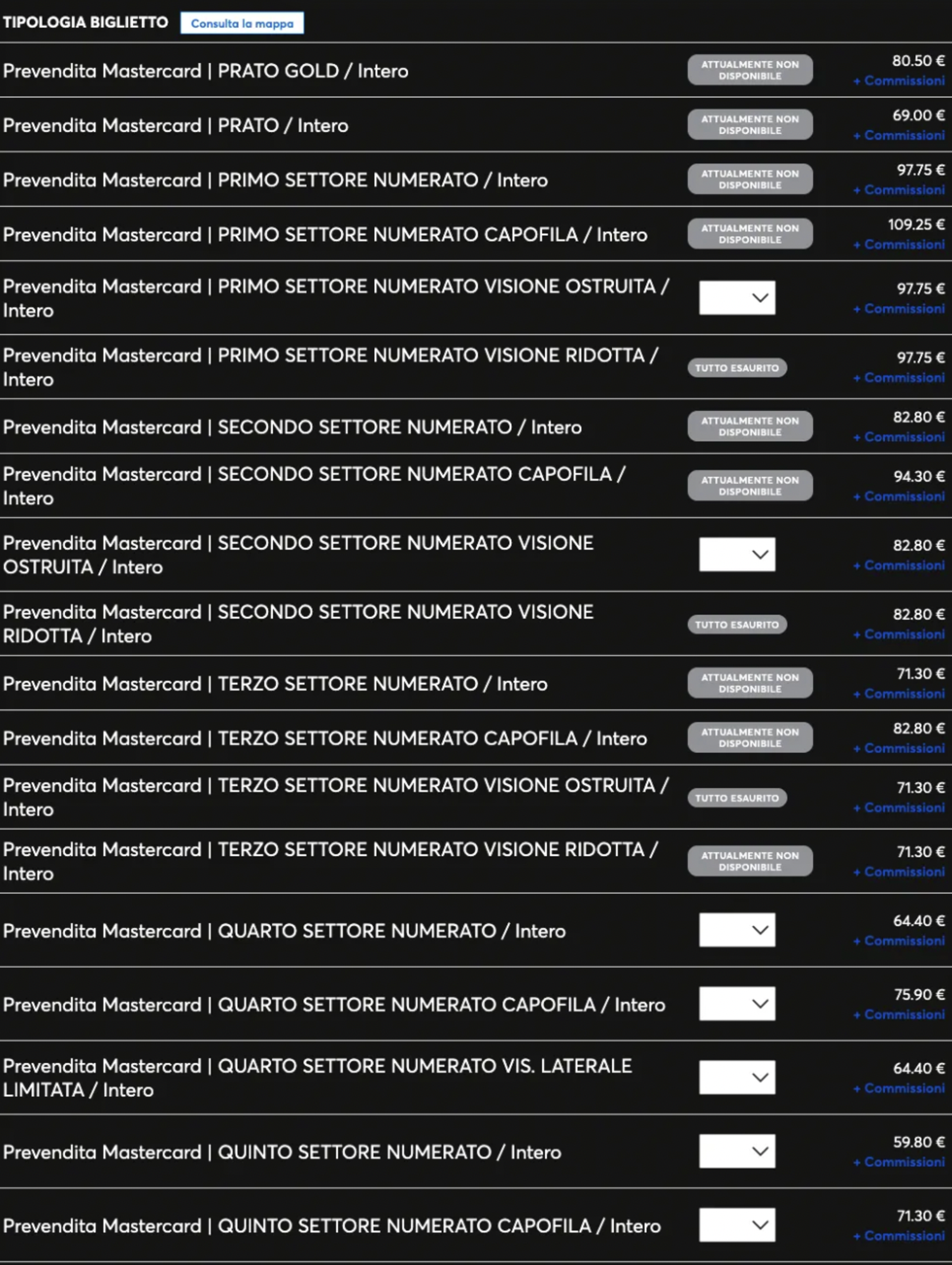 I prezzi dei biglietti a cranio per una data del Tiziano Ferro Stadi Tour 2026