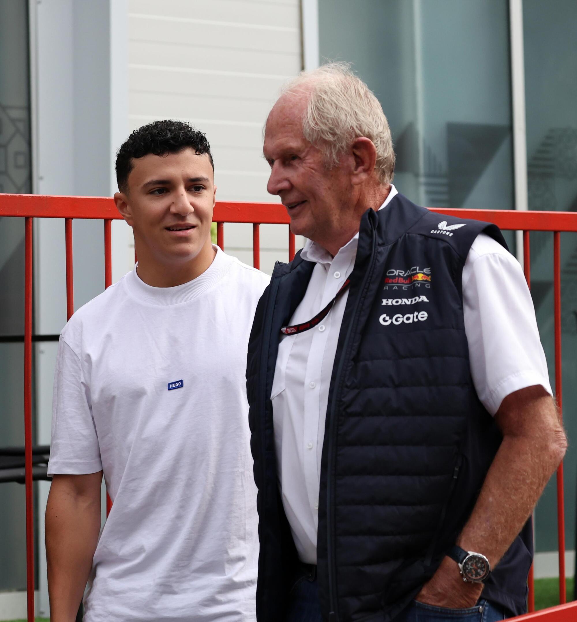 Isack Hadjar Helmut Marko Red Bull Baku