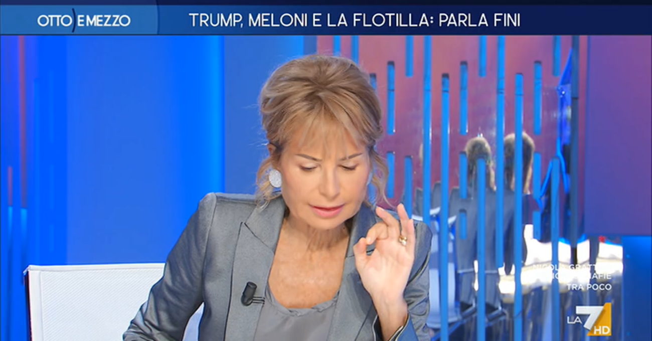 Ma lo avete visto Fini contro Gruber sulla Meloni a Otto e Mezzo (La7)? Ma non &egrave; solo uno sca*zo, &egrave; il dibattito politico di una volta che entra nel talk di oggi...