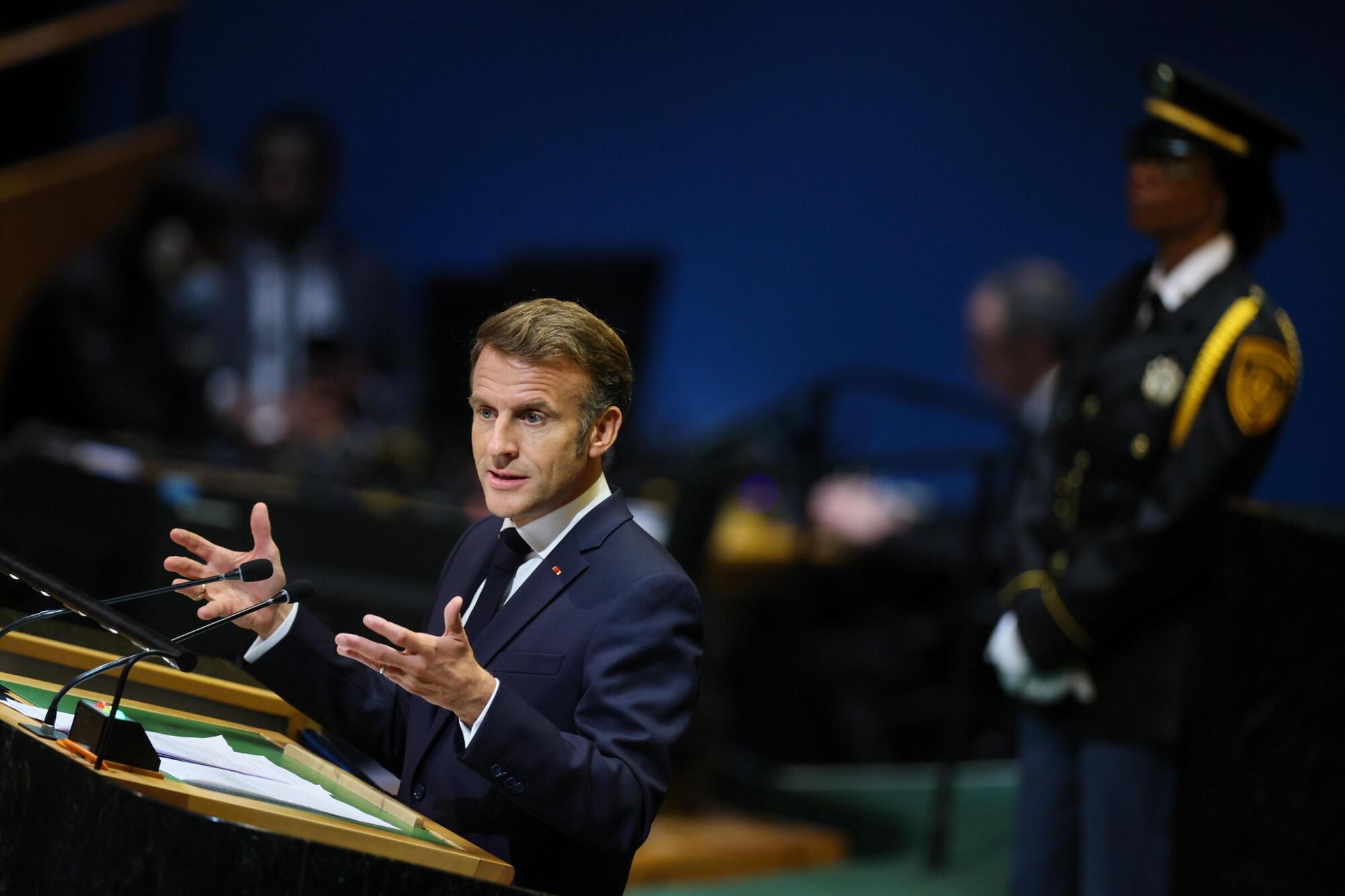 Emmanuel Macron all&#039;Onu