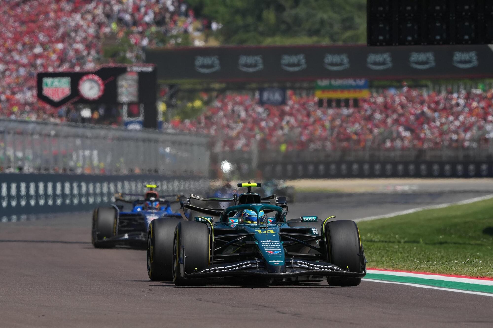 Fernando Alonso Aston Martin Imola F1.