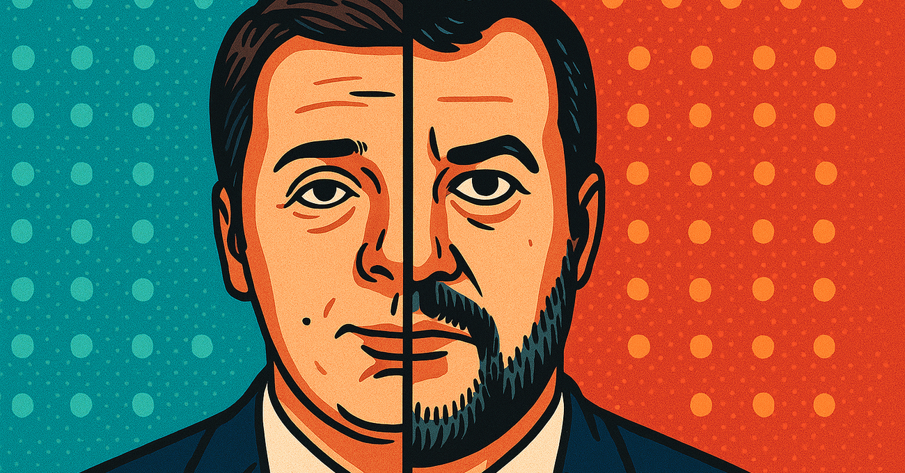 Matteo Renzi &egrave; diventato Matteo Salvini o il Capitano ha hackerato il Rottamatore? Tra tolleranza zero, buonismo, valori italiani, carabinieri, Trump, Gaza e Flotilla, chi &egrave; chi?