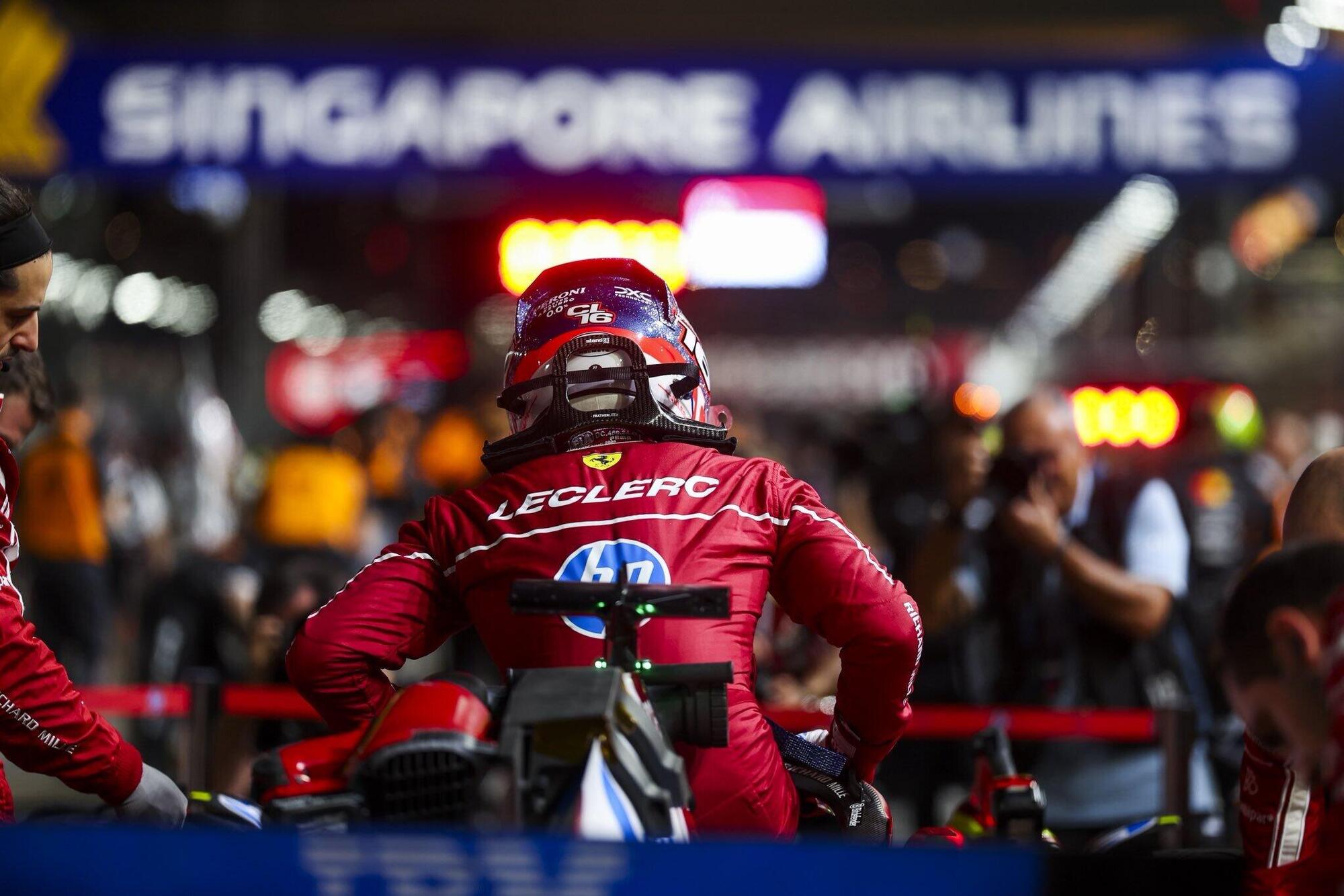 Charles Leclerc Ferrari Singapore