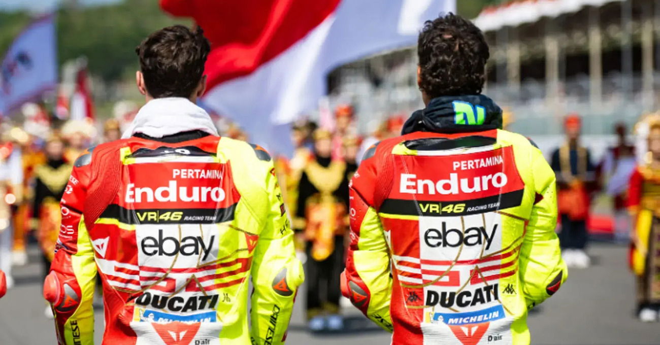 Oh, tutto ok in VR46? Fabio Di Giannantonio e Franco Morbidelli si pizzicano (solo) come due che vogliono di pi&ugrave;