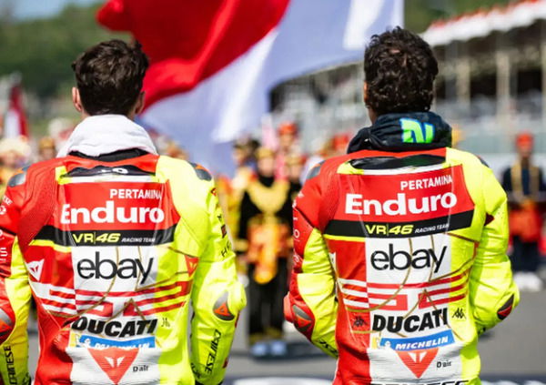 Oh, tutto ok in VR46? Fabio Di Giannantonio e Franco Morbidelli si pizzicano (solo) come due che vogliono di pi&ugrave;
