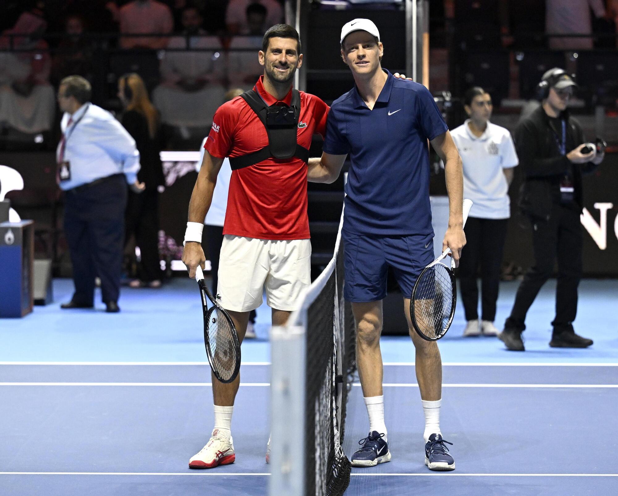 Novak Djokovic e Jannik Sinner