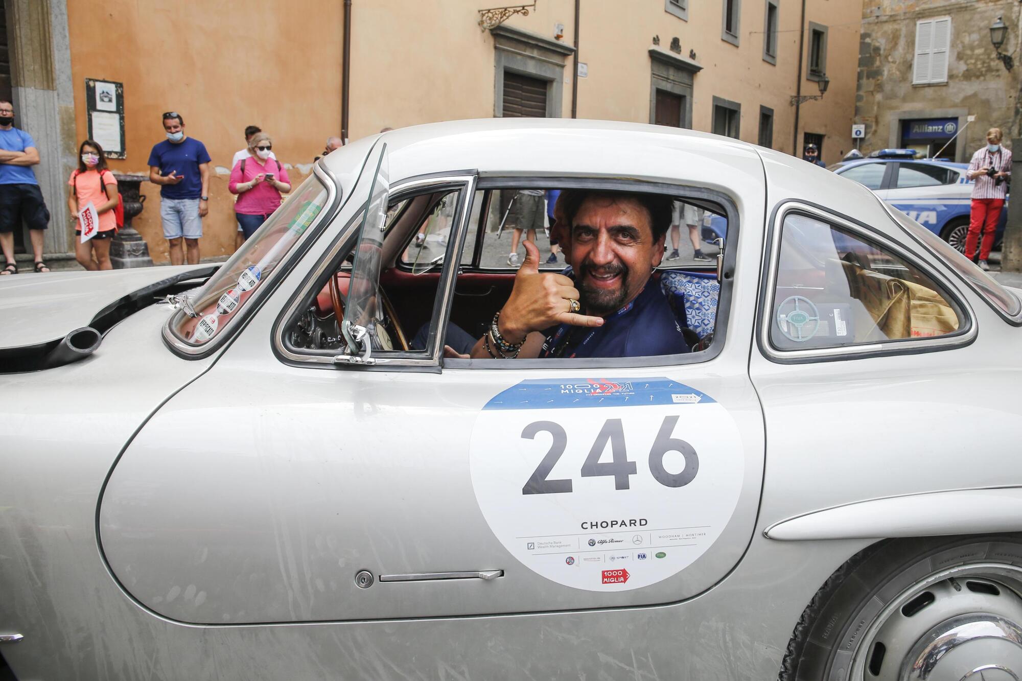 Valerio Staffelli a Mille Miglia Ansa