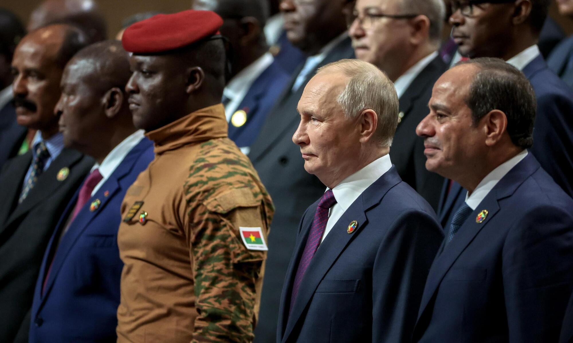 Ibrahim Traor&eacute; e Vladimir Putin