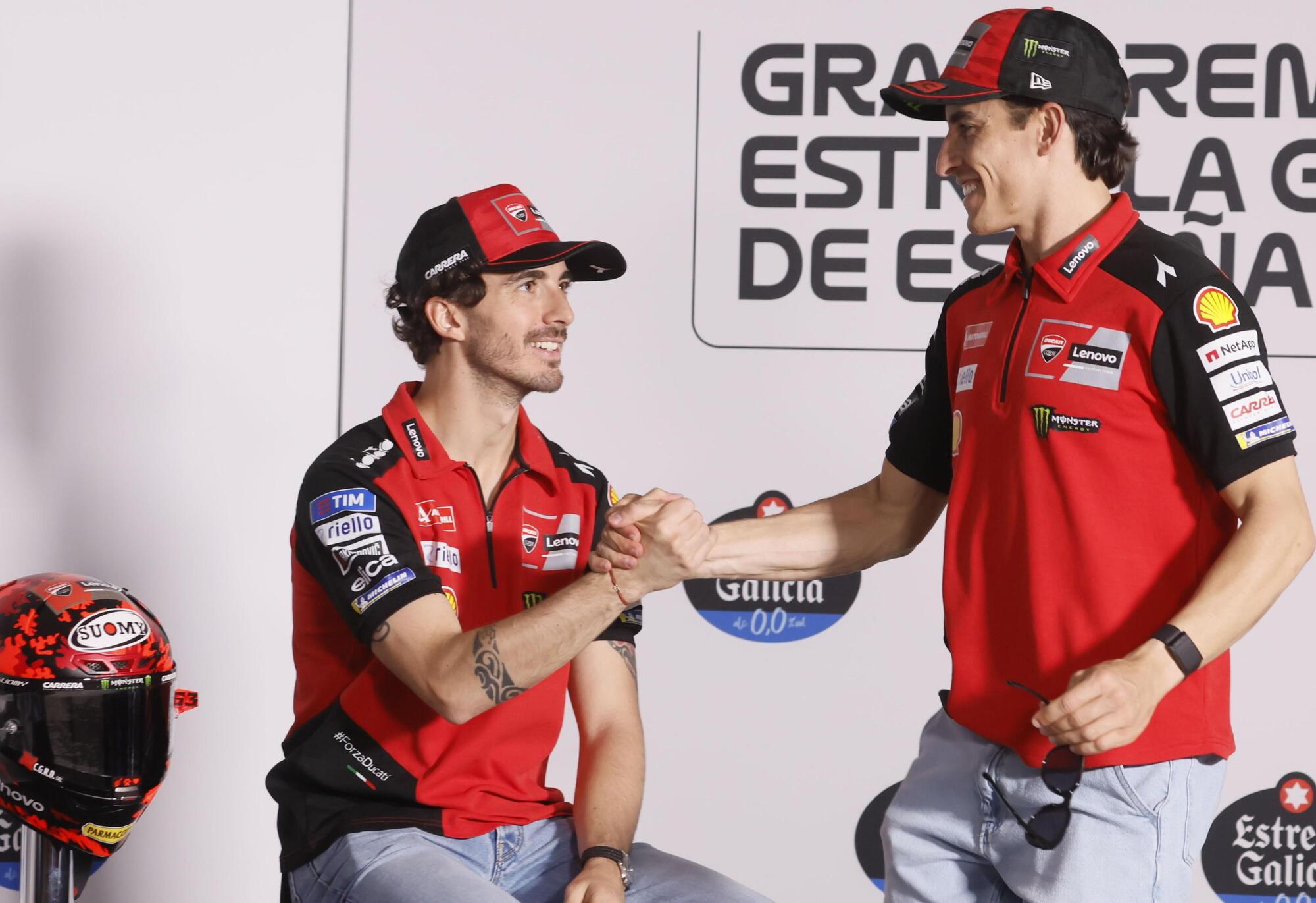 Pecco Bagnaia Marc Marquez Ducati MotoGP