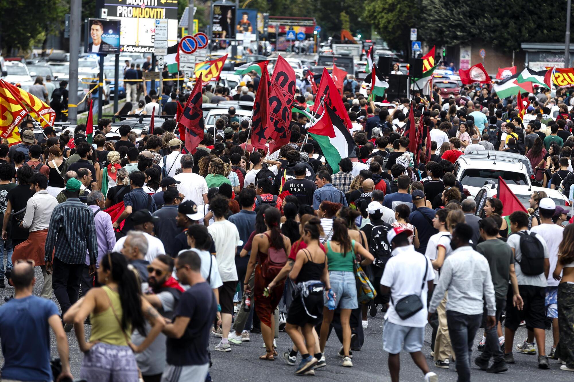 Manifestazione proPal a Roma