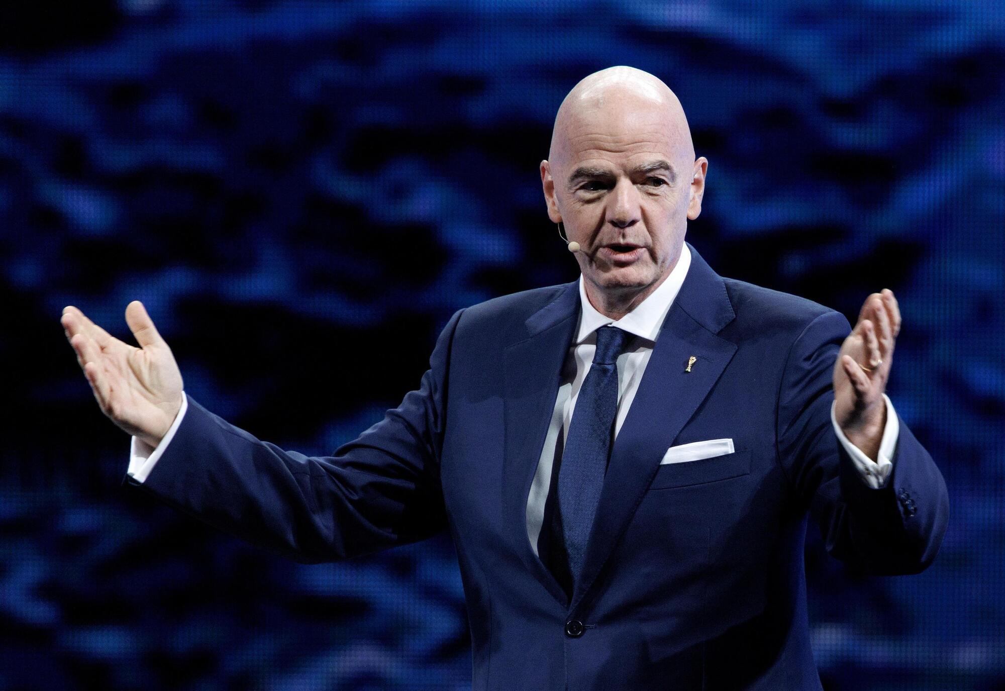 Il presidente Fifa, Gianni Infantino