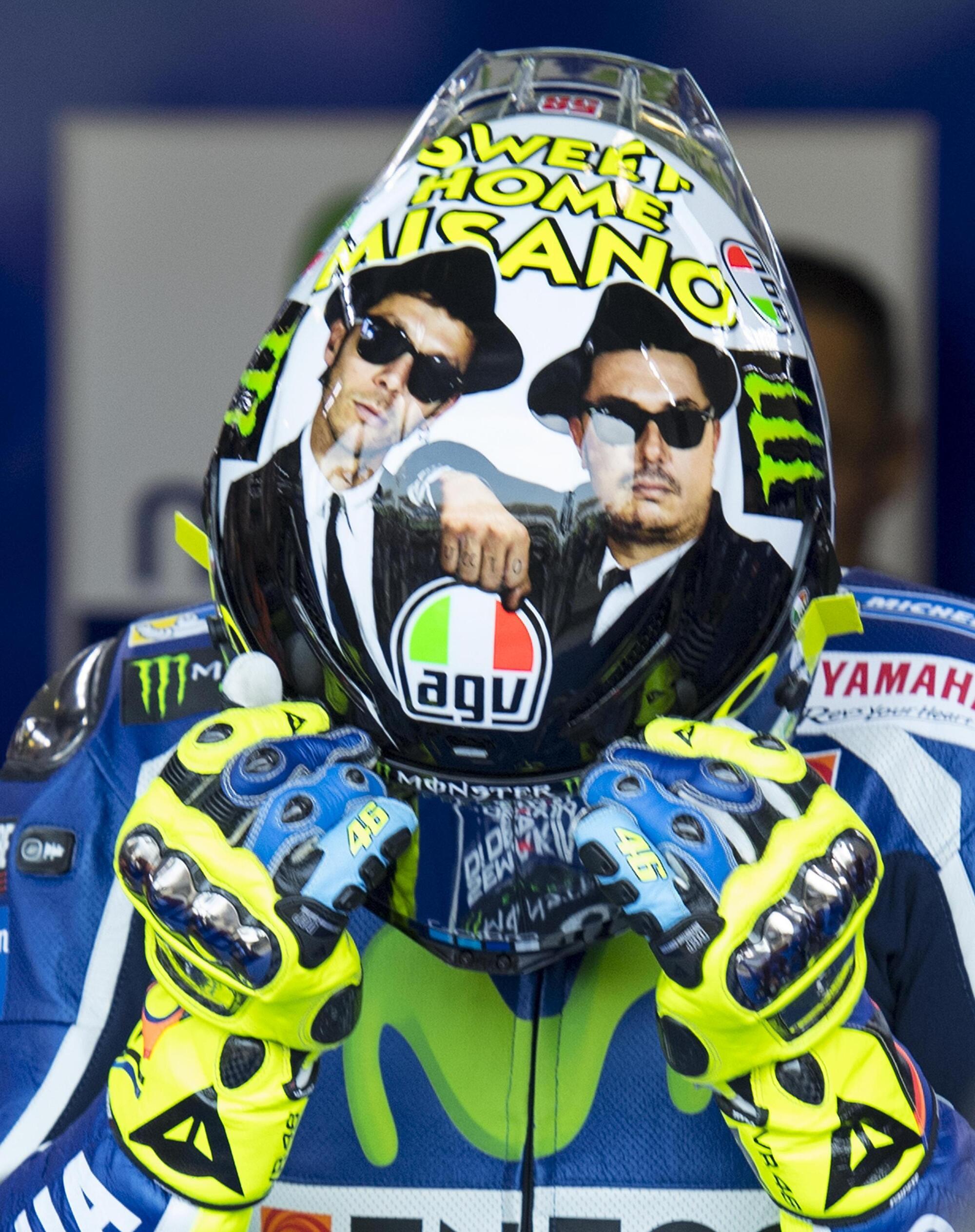 Valentino Rossi Misano 2016 Casco 