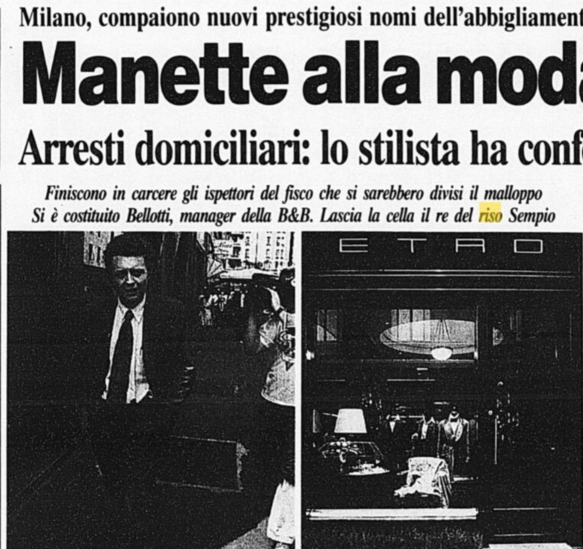 Manette alla moda 29 settebre 1994 Corriere della Sera