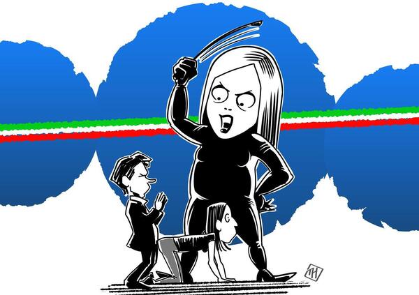 Atreju 2025: guarda come la Meloni con un solo tweet bullizza la Schlein, ridicolizza l&#039;opposizione e svariate altre cose. E&#039; lei la Femdom definitiva&nbsp;italiana