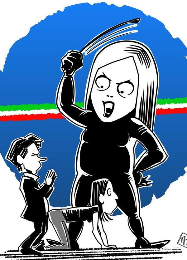 Atreju 2025: guarda come la Meloni con un solo tweet bullizza la Schlein, ridicolizza l&#039;opposizione e svariate altre cose. E&#039; lei la Femdom definitiva&nbsp;italiana