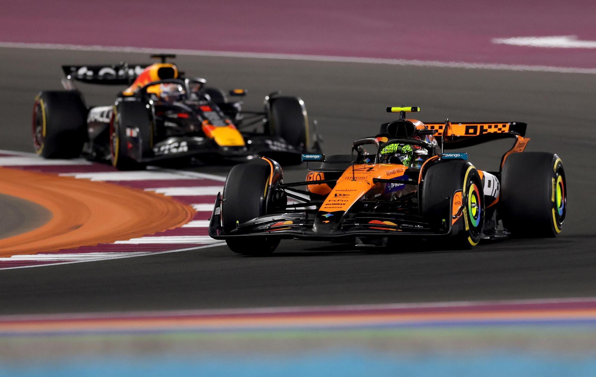 Lando Norris Max Verstappen Qatar