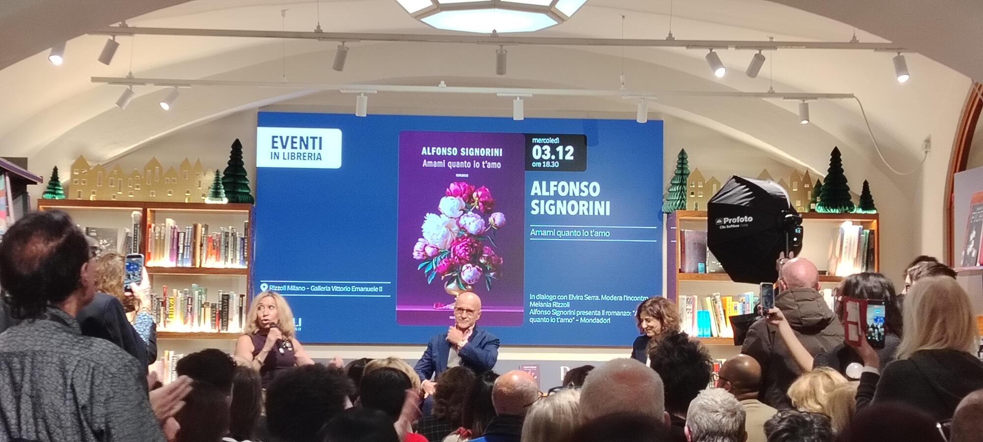 Alfonso Signorini alla Rizzoli di galleria Vittorio Emanuele