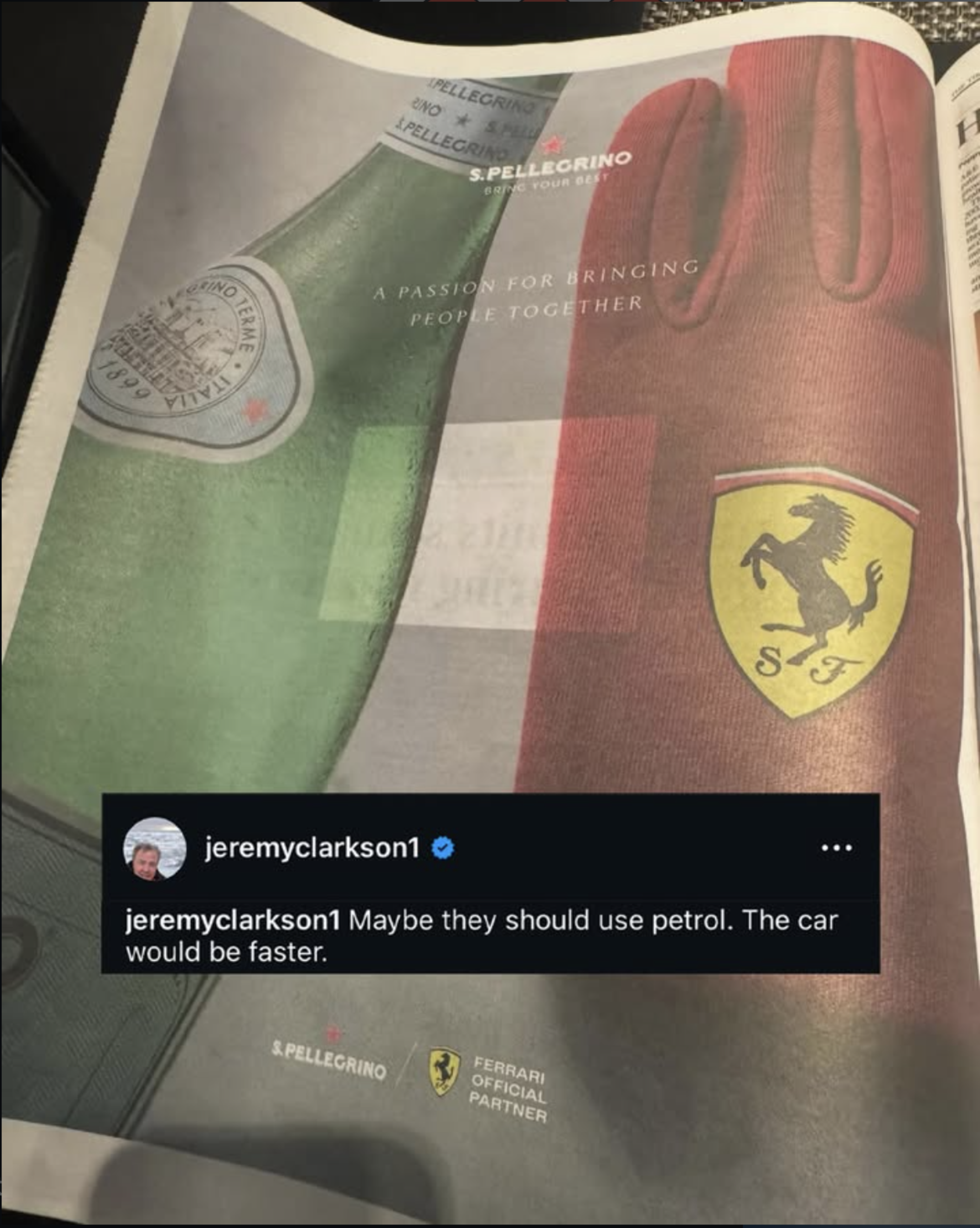 Jeremy Clarkson commento