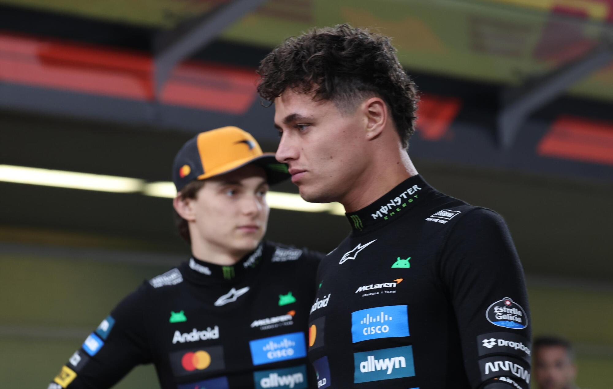 Lando Norris Oscar Piastri Abu Dhabi.