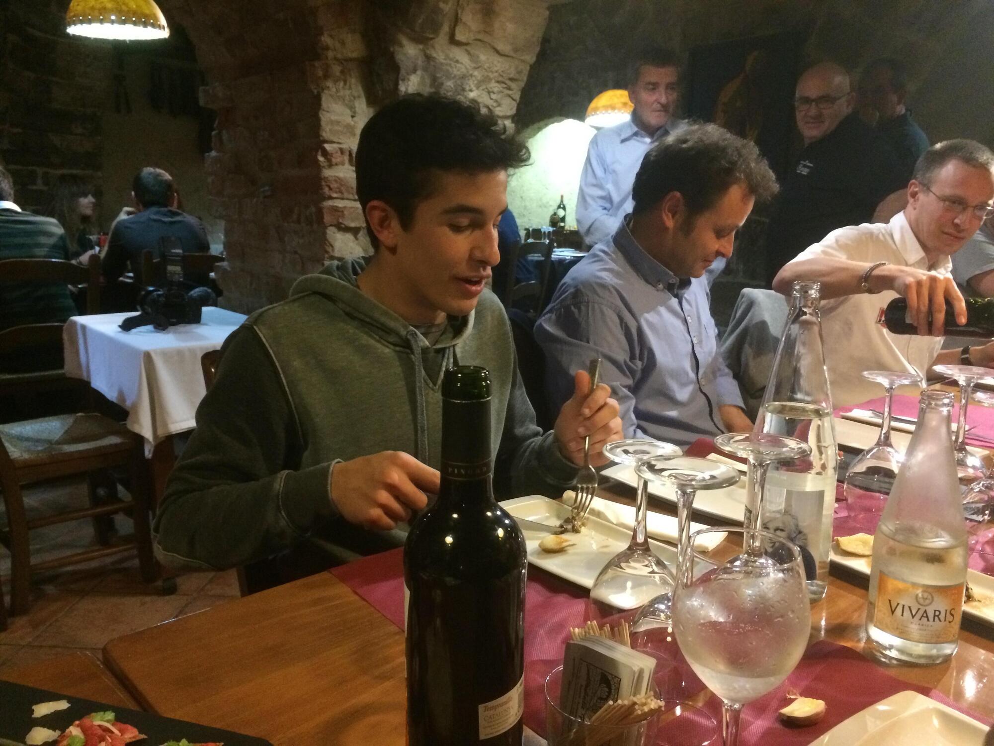 Marc Marquez ristorante Cervera