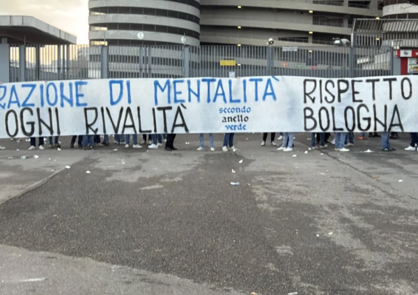 Mentalit&agrave; ultras. Nino Ciccarelli e la curva Nord stanno con la tifoseria del Bologna. Ma cosa &egrave; successo? E cosa significa quello striscione esposto fuori da San Siro?