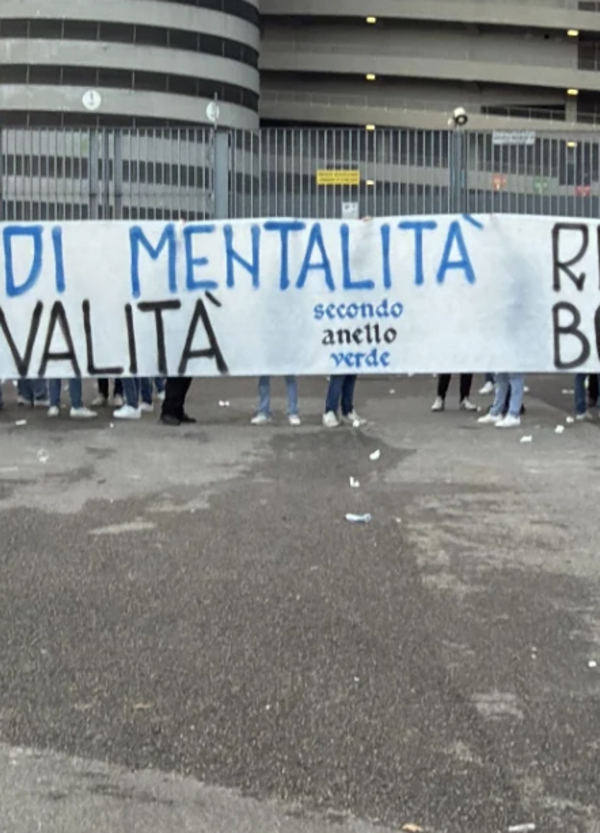 Mentalit&agrave; ultras. Nino Ciccarelli e la curva Nord stanno con la tifoseria del Bologna. Ma cosa &egrave; successo? E cosa significa quello striscione esposto fuori da San Siro?