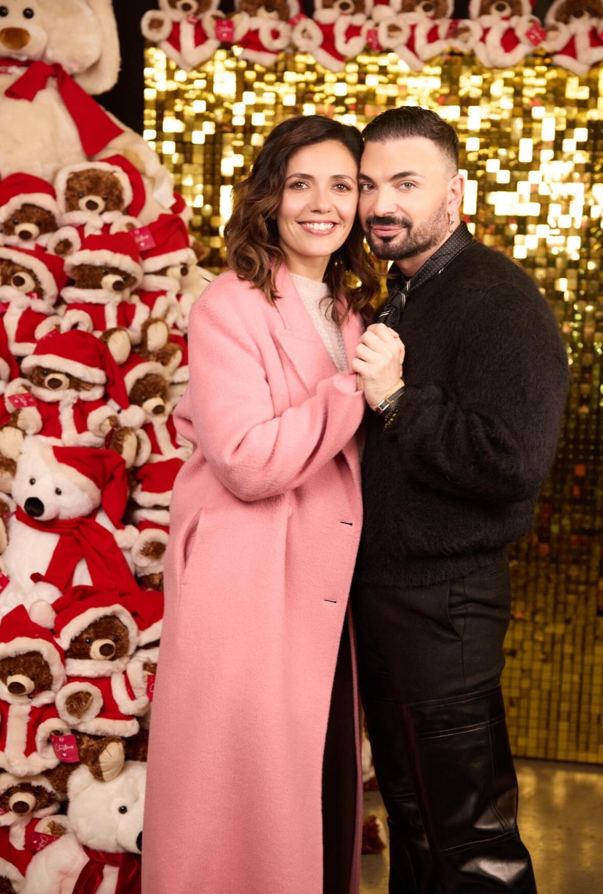Carolina smolec Serena Rossi e Simone Belli al Magic Christmas Party
