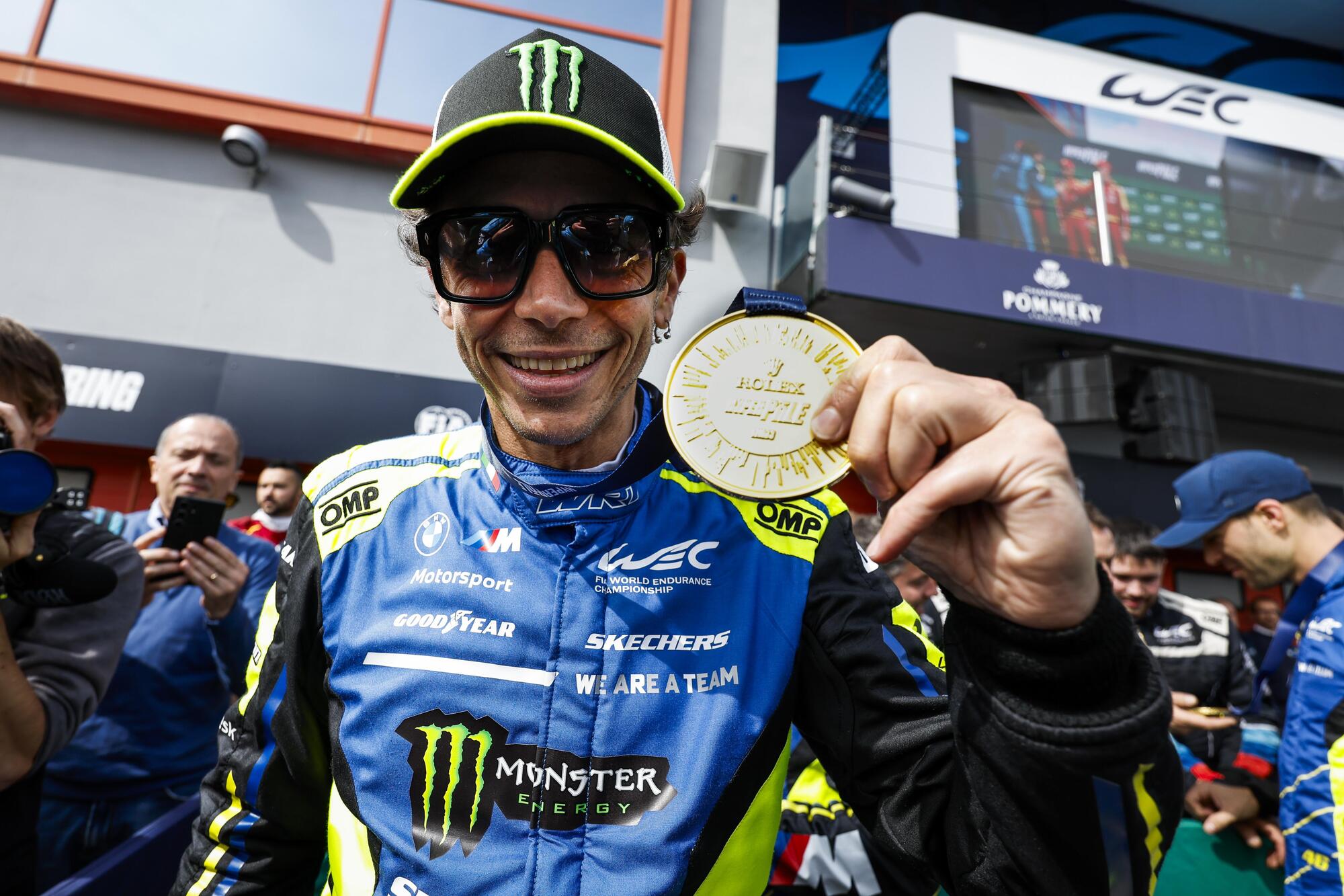 Valentino Rossi dopo la pole position