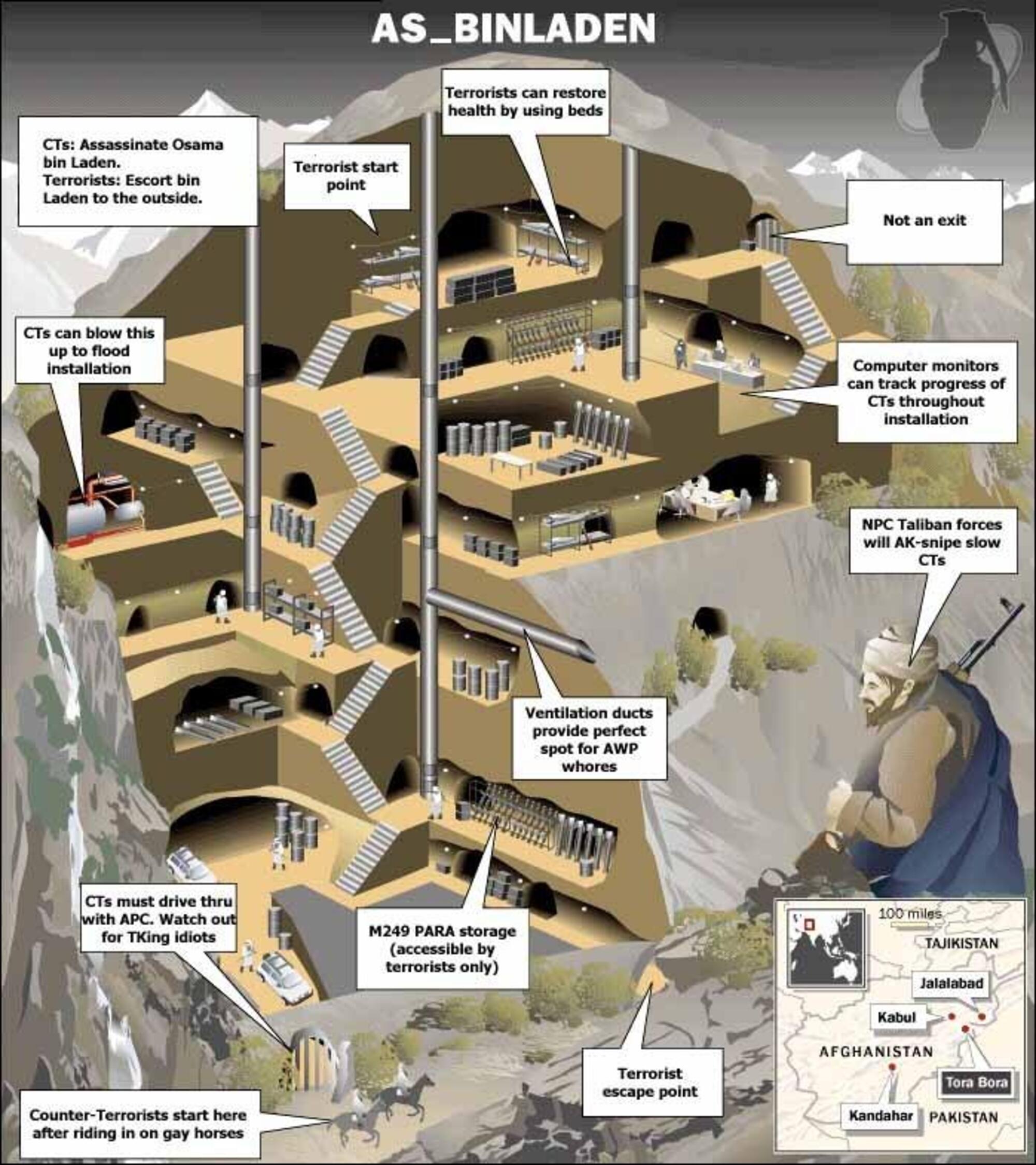 La casa nel bosco di Bin Laden