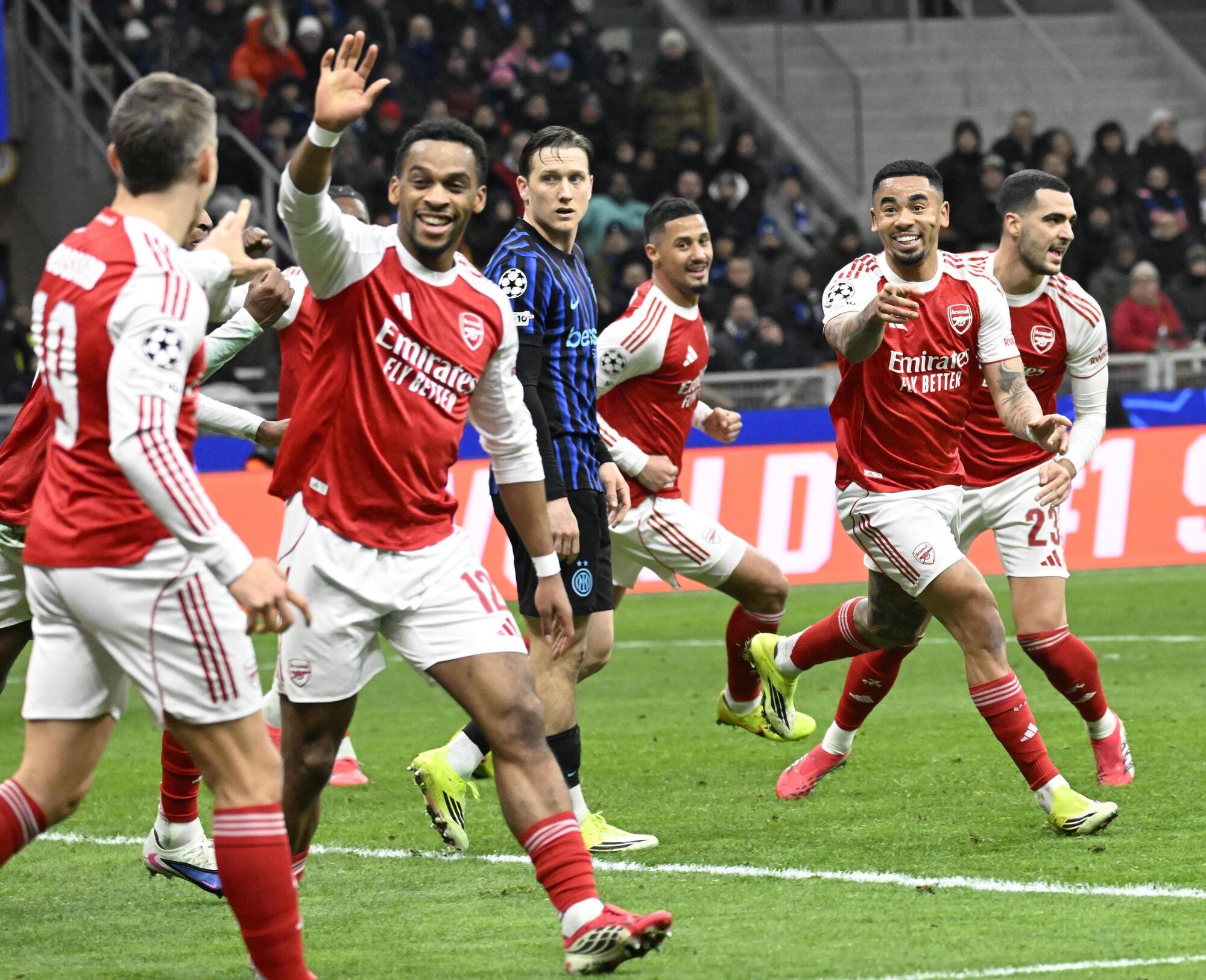 L'Arsenal vince a San Siro in Champions League