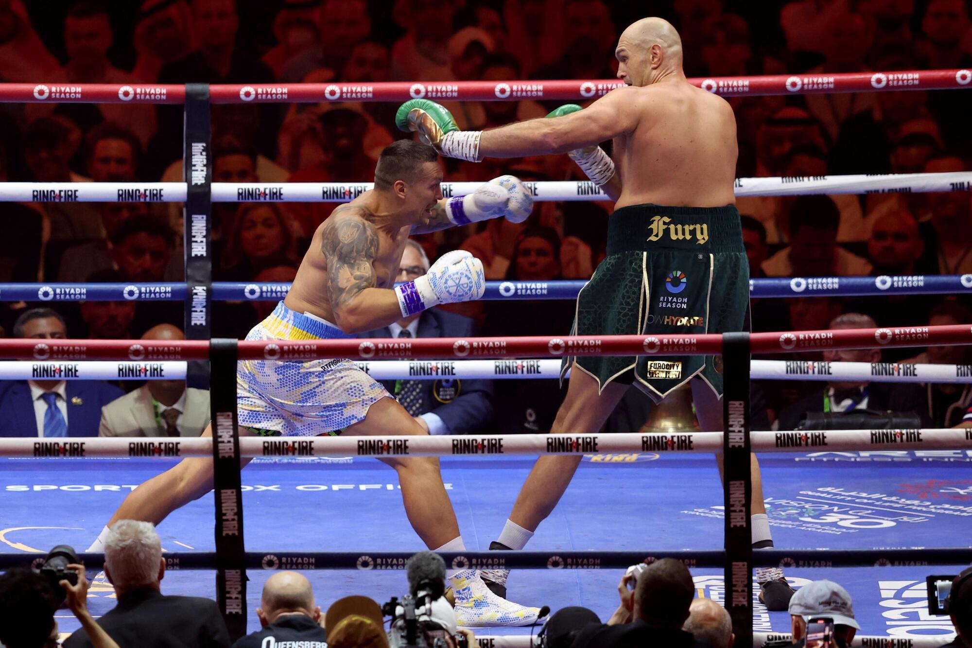Oleksandr Usyk contro Tyson Fury