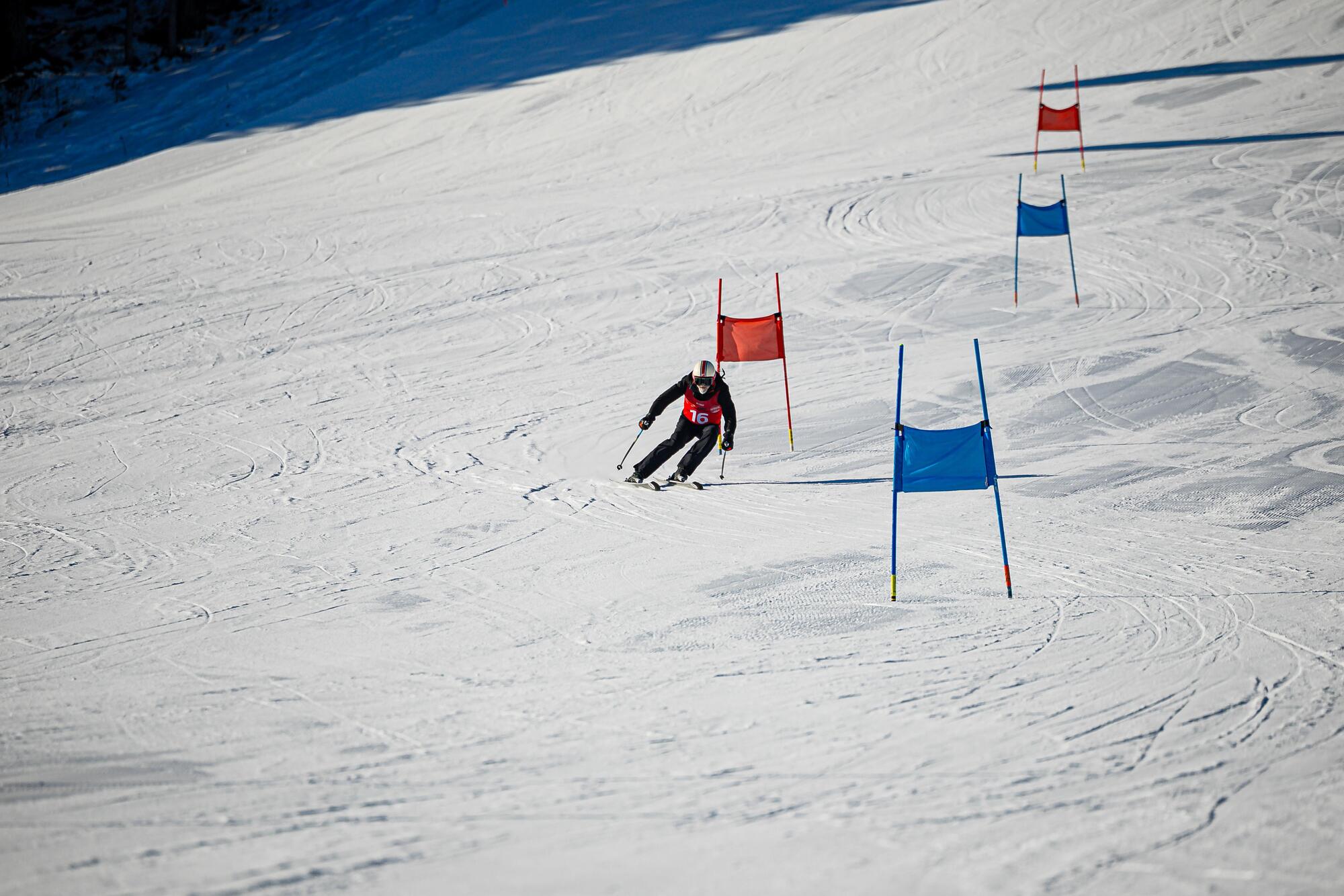 Gigi Dall'Igna gara di sci