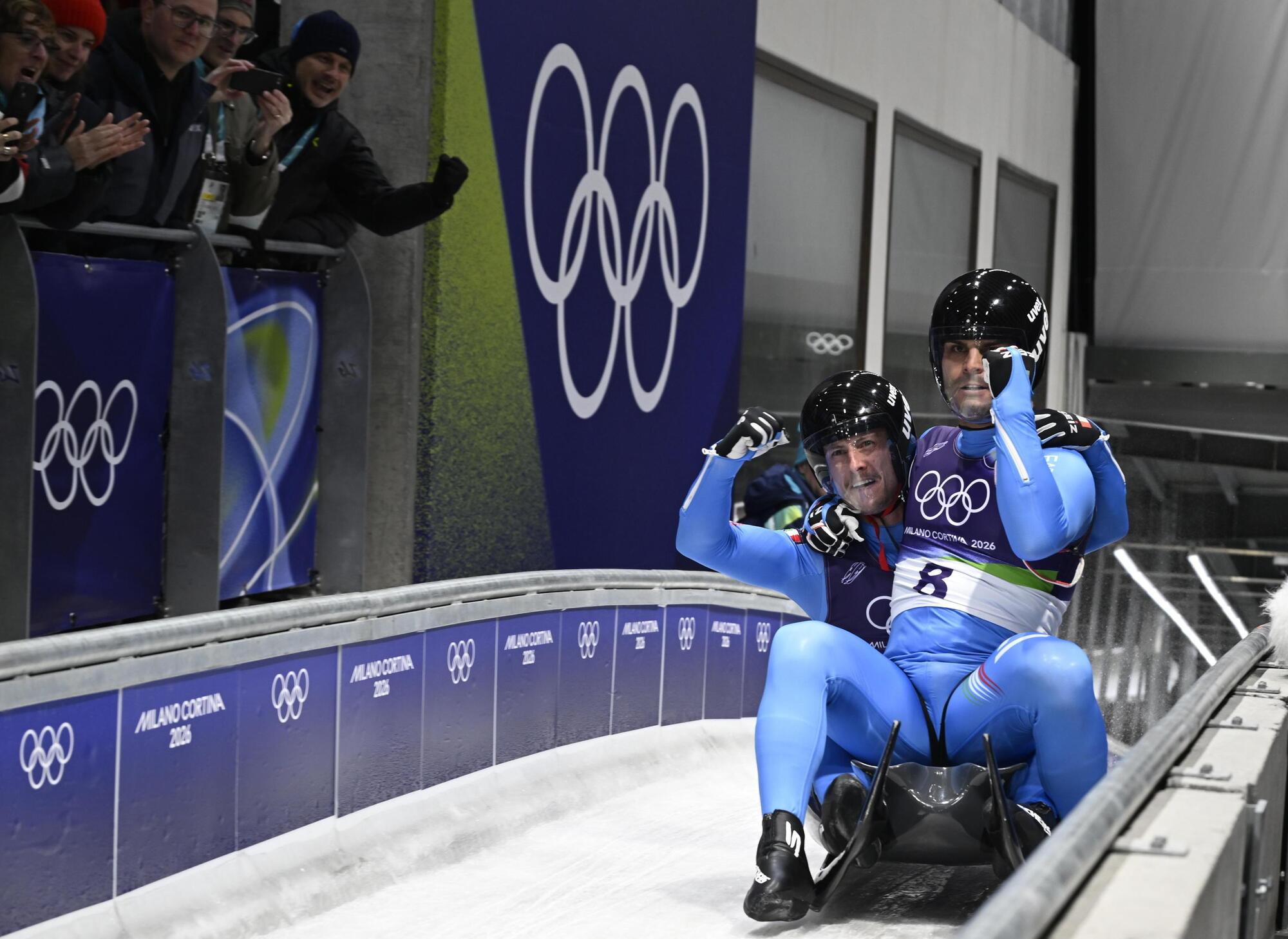 Lo slittino &egrave; d'oro a Milano Cortina