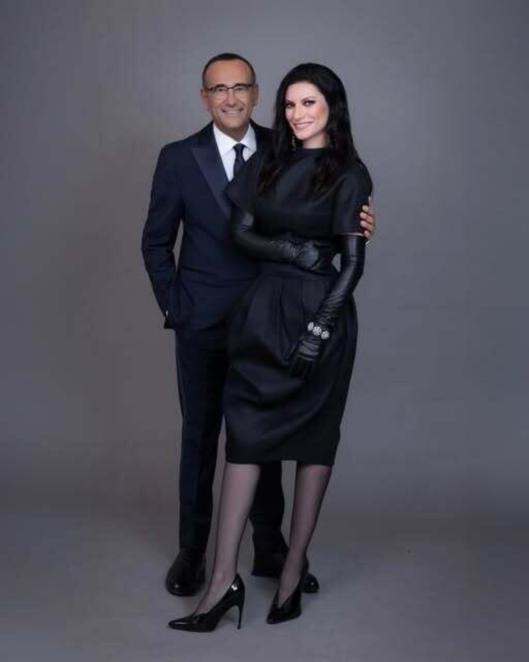 Carlo Conti e Laura Pausini