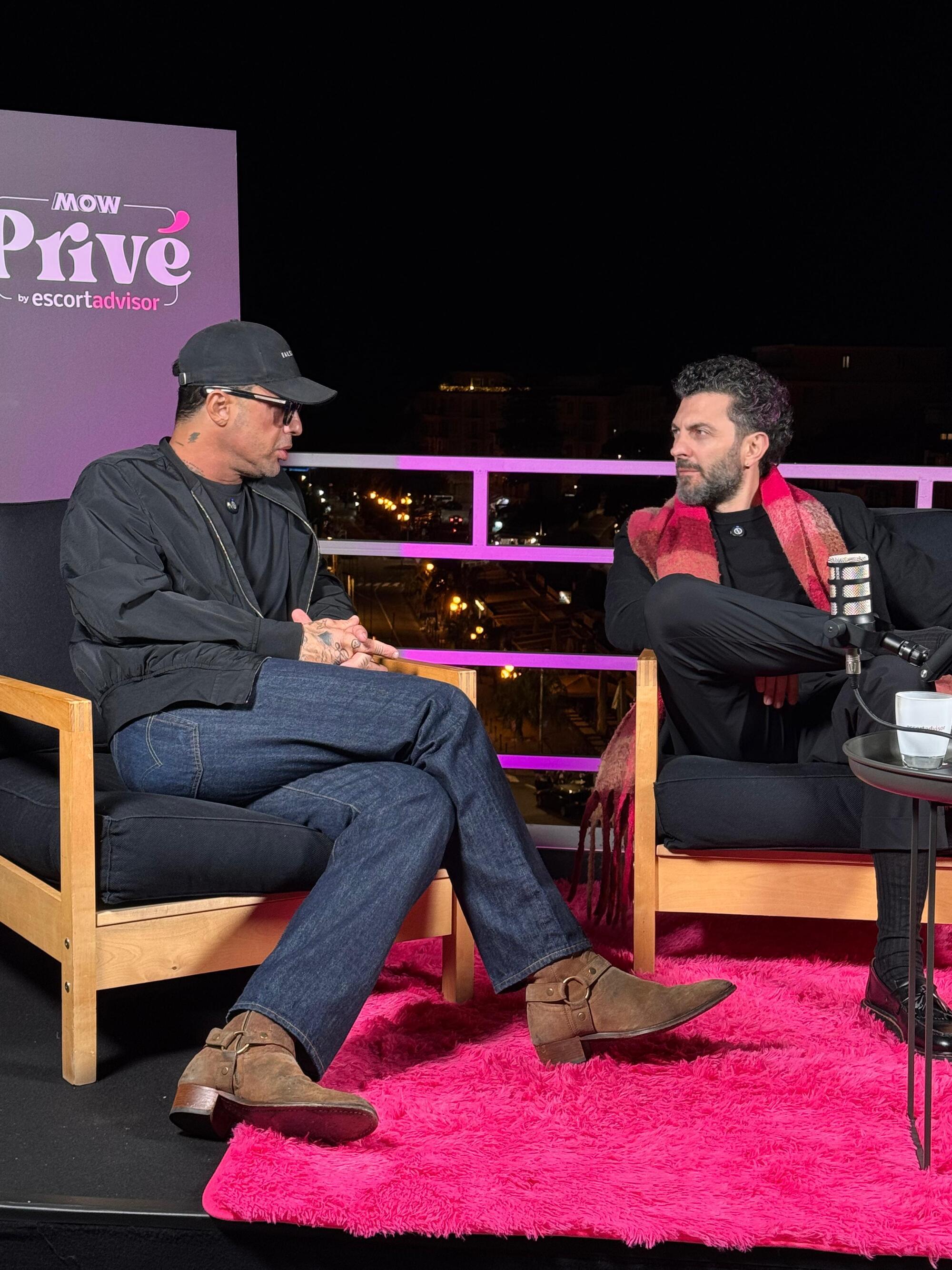 Fabrizio Corona e il direttore Pisto