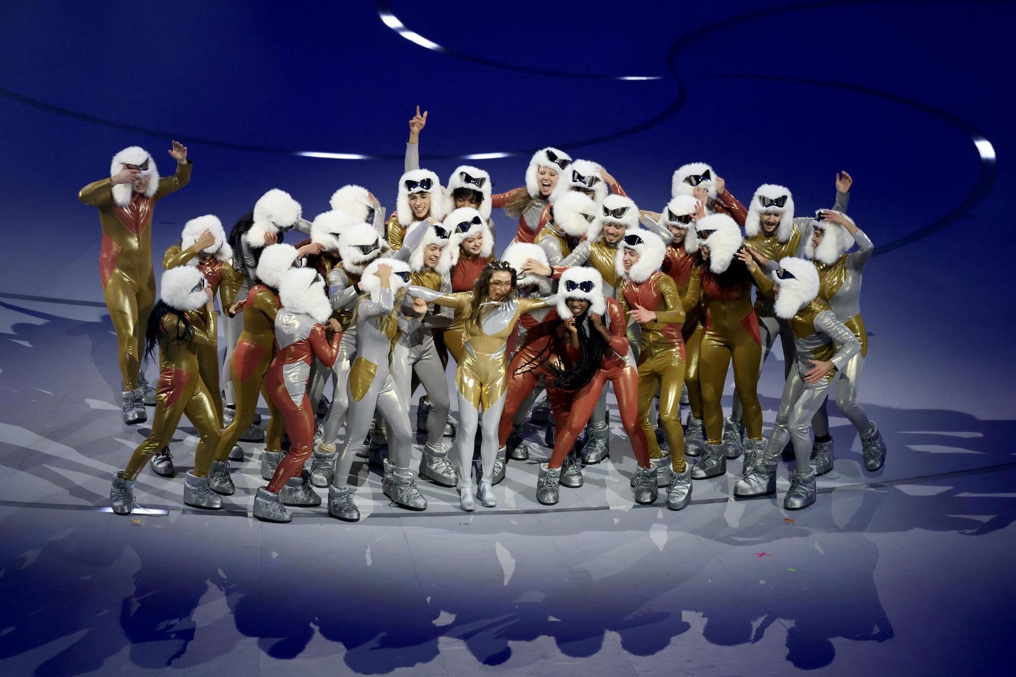 Sabrina Impacciatore alla cerimonia di apertura delle Olimpiadi