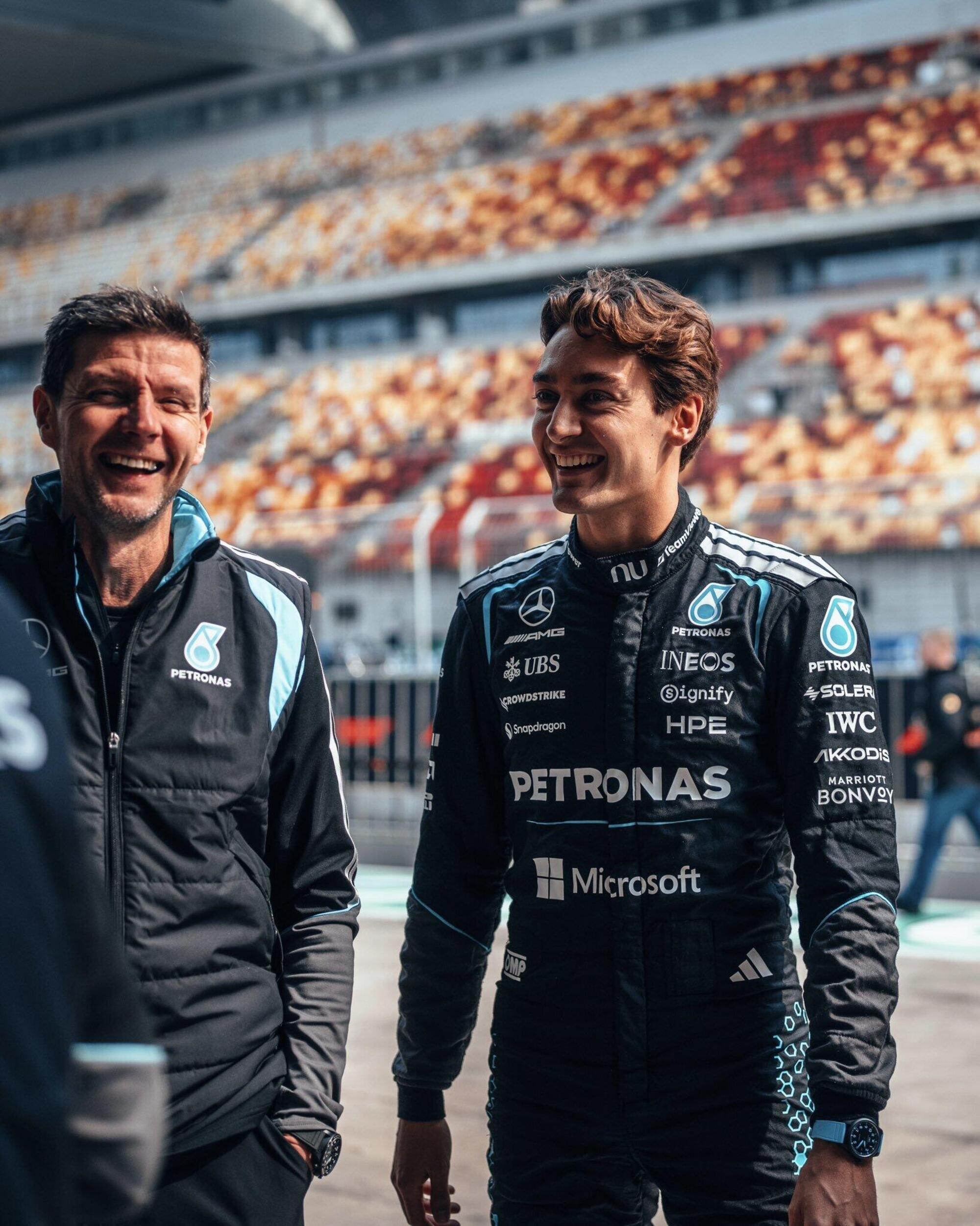 George Russell Mercedes Shanghai