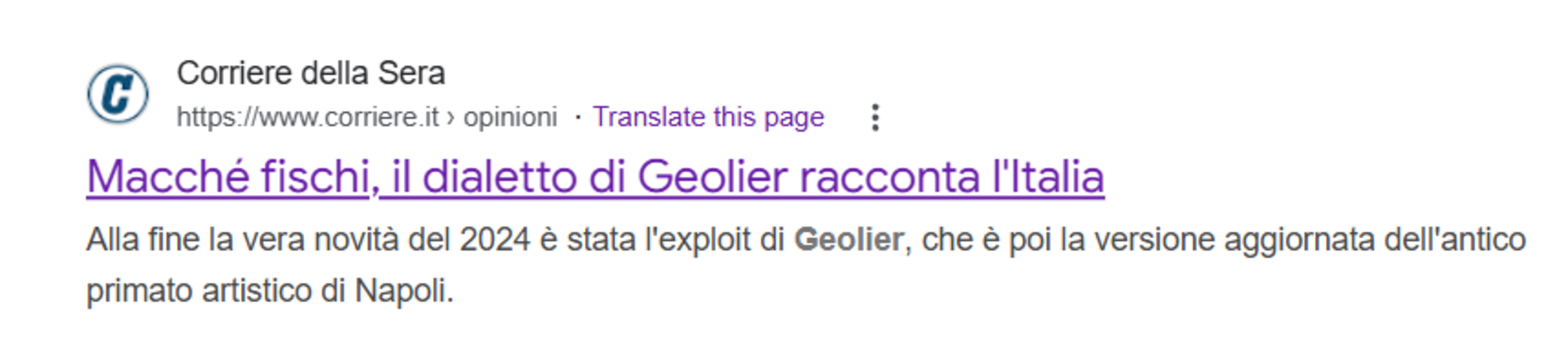 Cazzullo su Geolier nel 2024