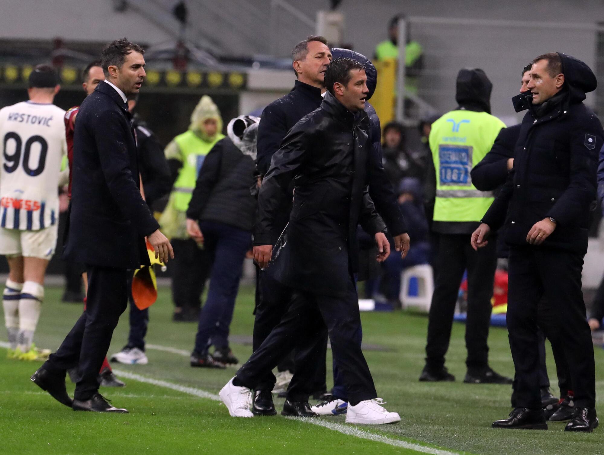 Cristian Chivu, espulso in Inter-Atalanta