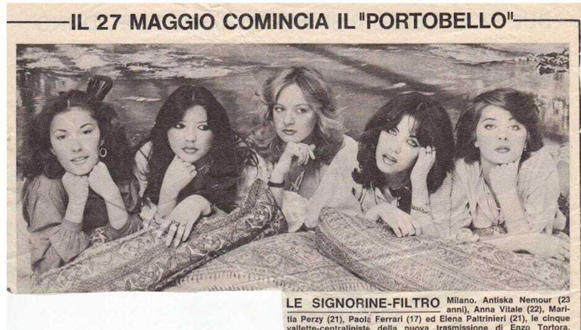 Un'immagine d'epoca delle "signorine filtro"