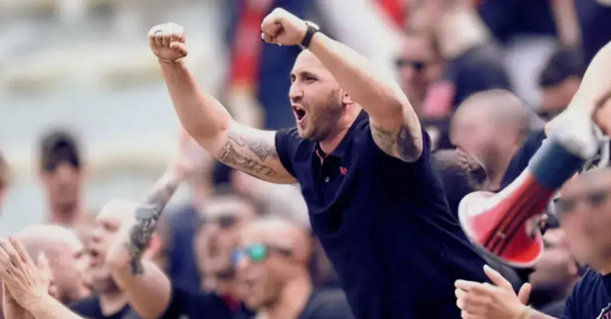 Luca Lucci in curva Sud