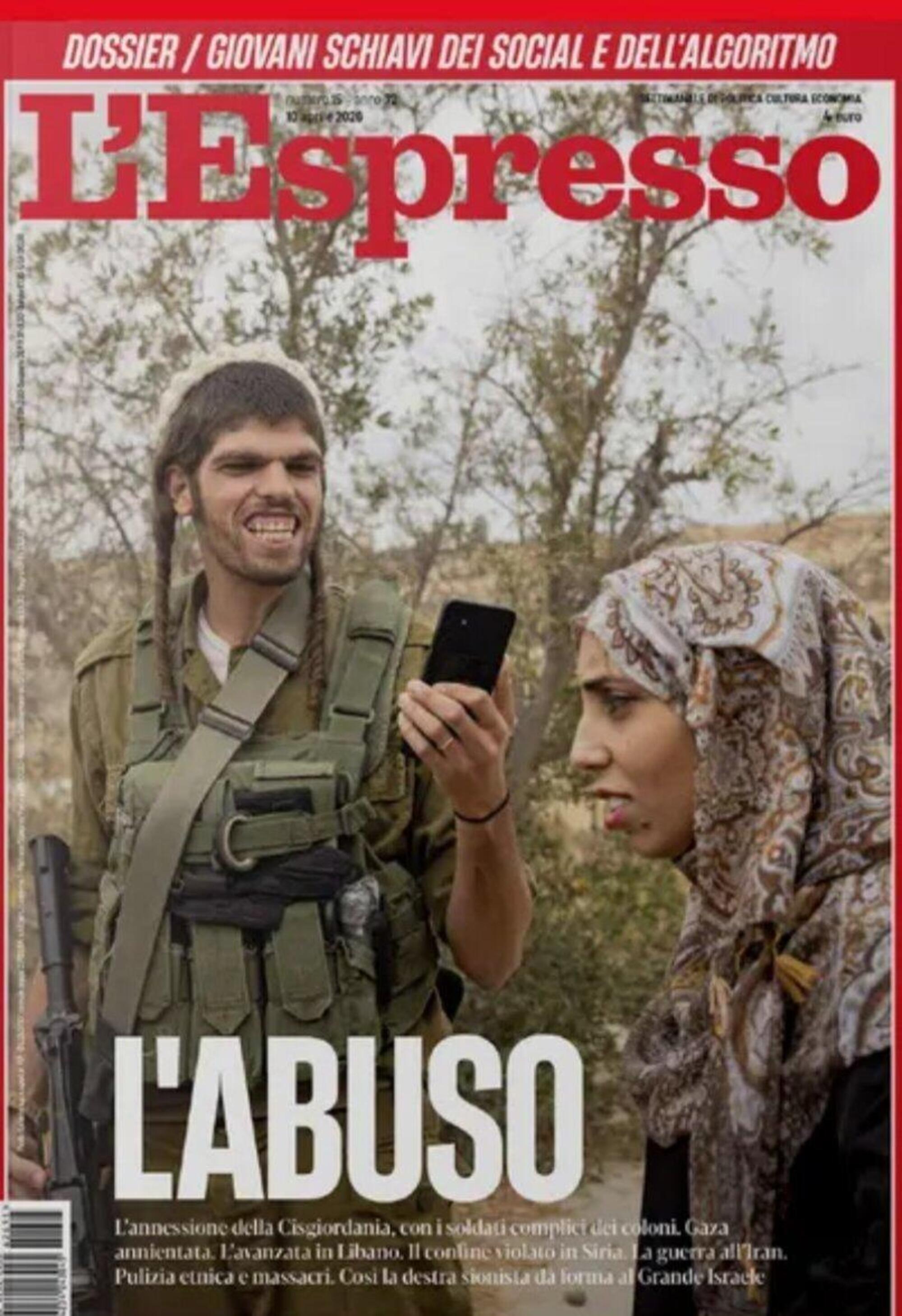 La copertina dell'Espresso