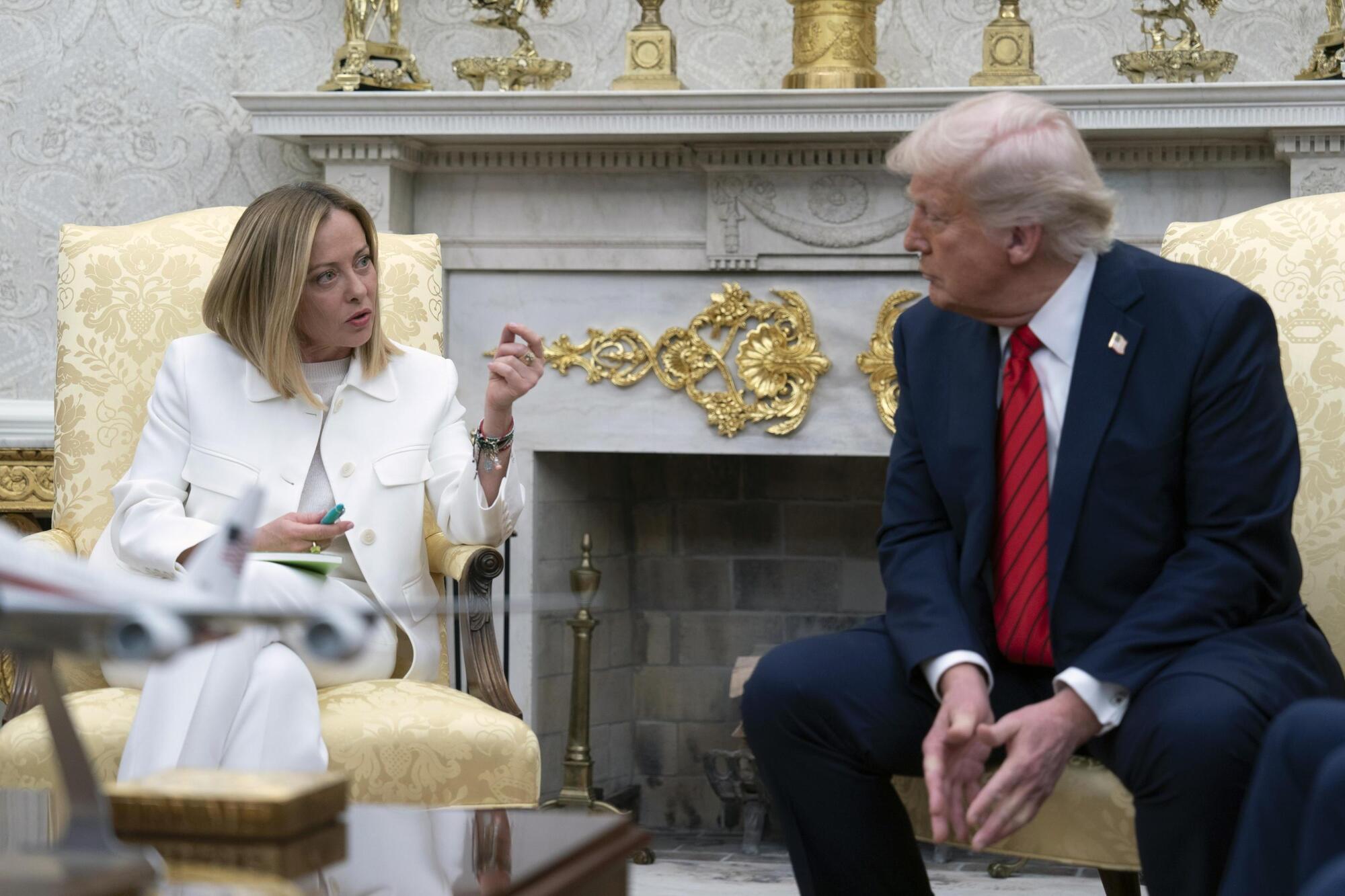 Giorgia Meloni e Donald Trump