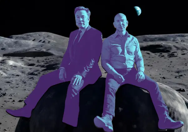 Signori, &egrave; la Guerra Fredda dei miliardi: Musk contro Bezos, Space X contro Blue Origin per il lander lunare privato finanziato dalla Nasa