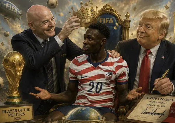 Trump dispone, Infantino e Fifa si inginocchiano: dopo lo scandalo Balogun e la squalifica revocata, solo il calcio osa ribellarsi all&rsquo;imperatore Usa. Perch&eacute; i politici di tutto il mondo restano muti?