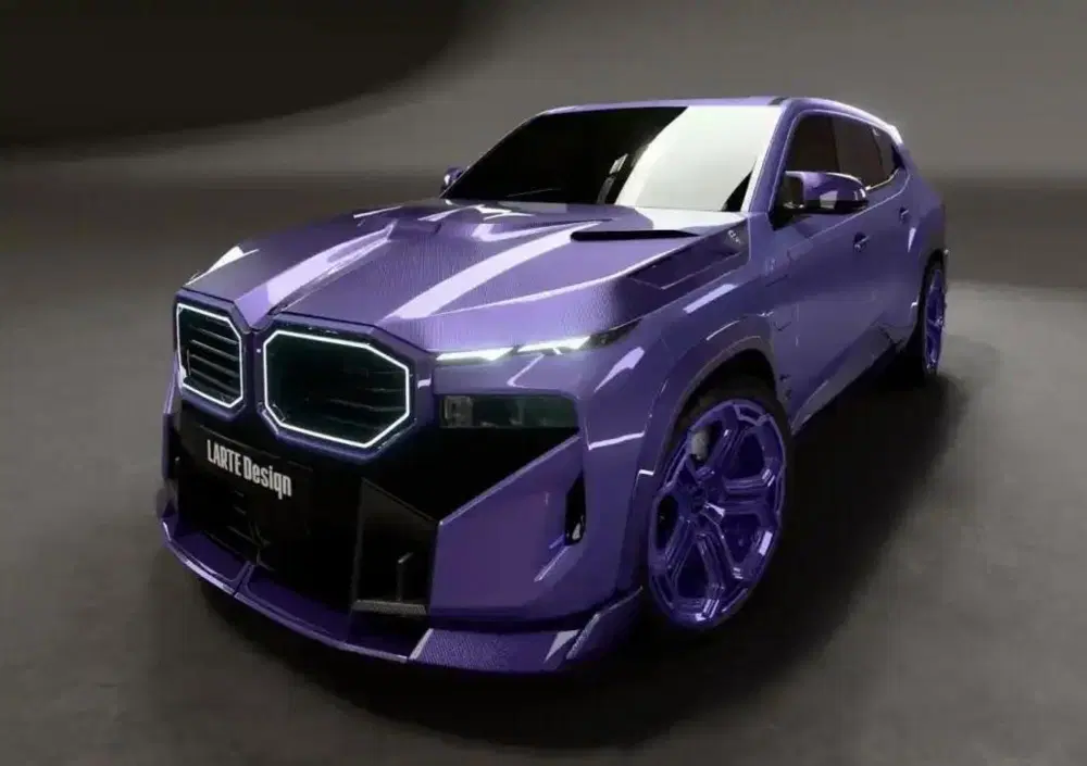 BMW XM by LARTE Design: il SUV più eccentrico di Monaco si tinge di lilla e si riveste di carbonio